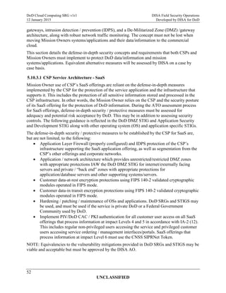 Do d cloud computing security requirements guide (srg) version 1 | PDF