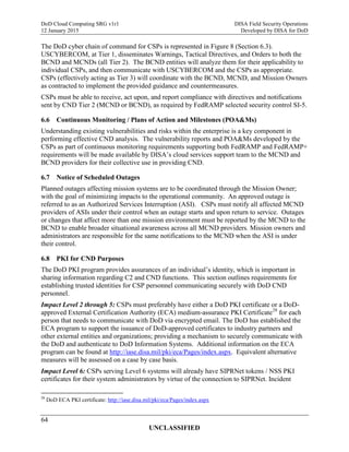 Do d cloud computing security requirements guide (srg) version 1 | PDF
