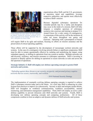 DoD Cyber Strategy | PDF