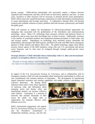 DoD Cyber Strategy | PDF