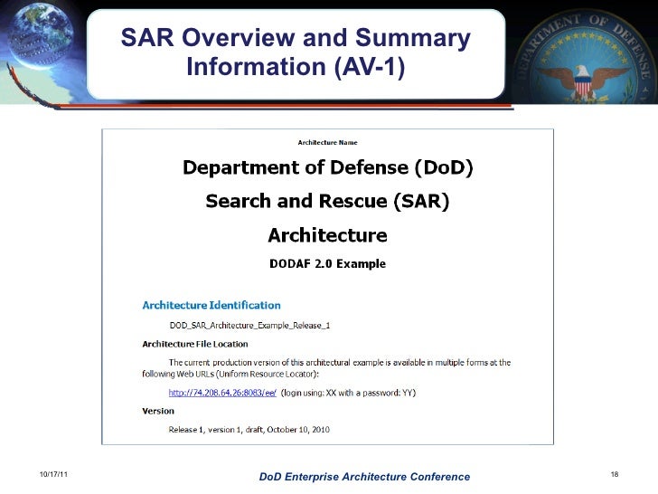 dod ea conference dodaf in action program manager cv