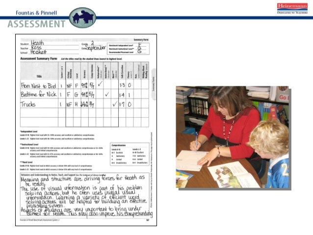 dodea session 2 and 3 pp slides 1 fountas and pinnell assessment summary form