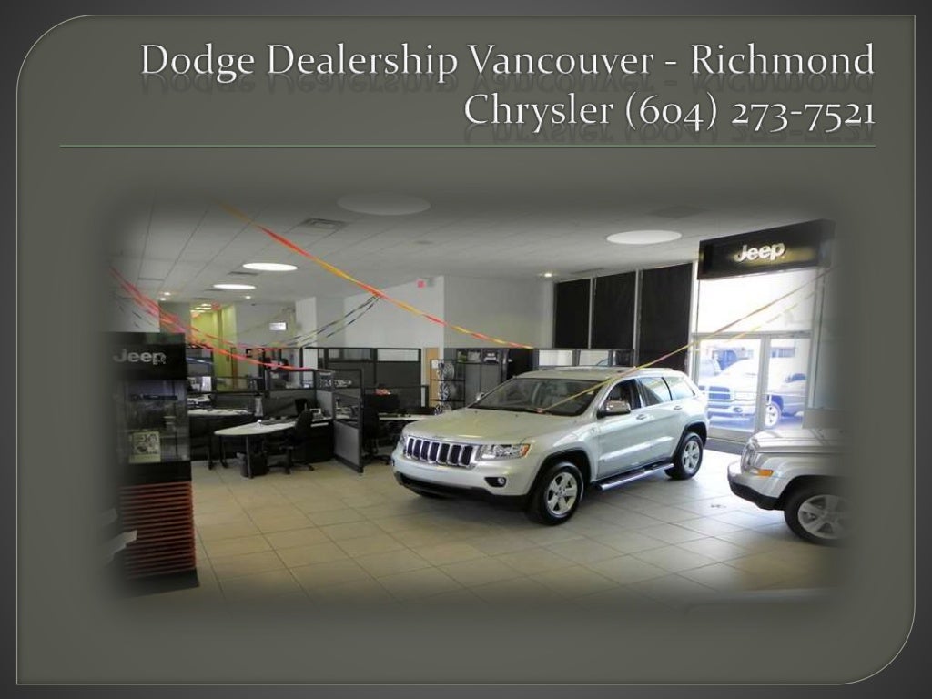 Used Car Dealership Richmond Richmond Chrysler (604) 2737521