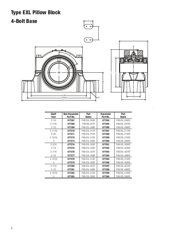 Dodge Type EXL Bearing