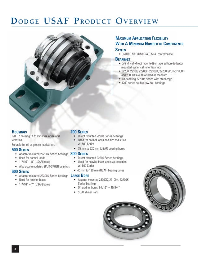 Dodge USAF Bearings Brochure