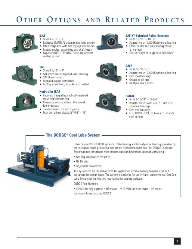 Dodge USAF Bearings Brochure