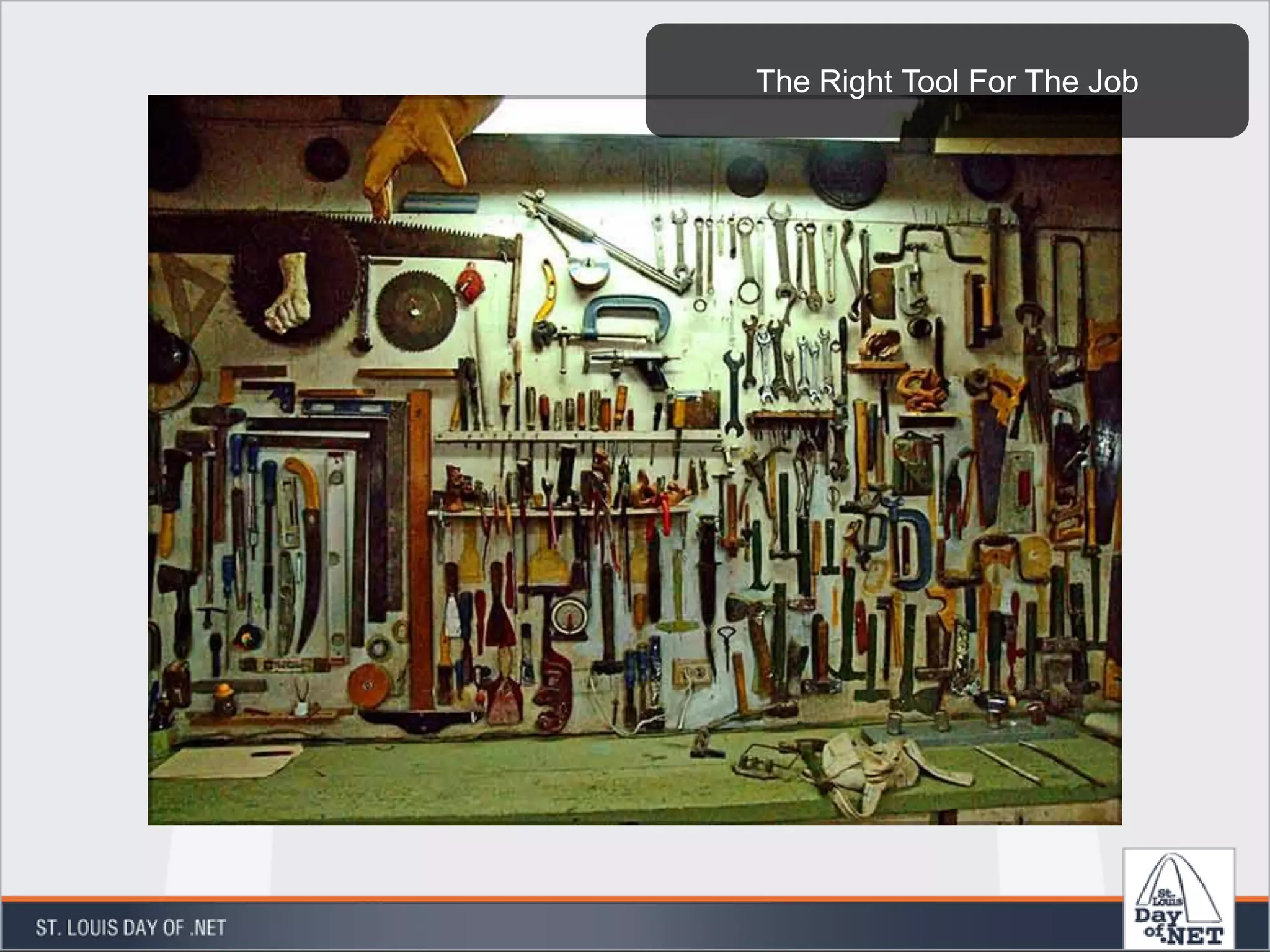 The Right Tool For The Job