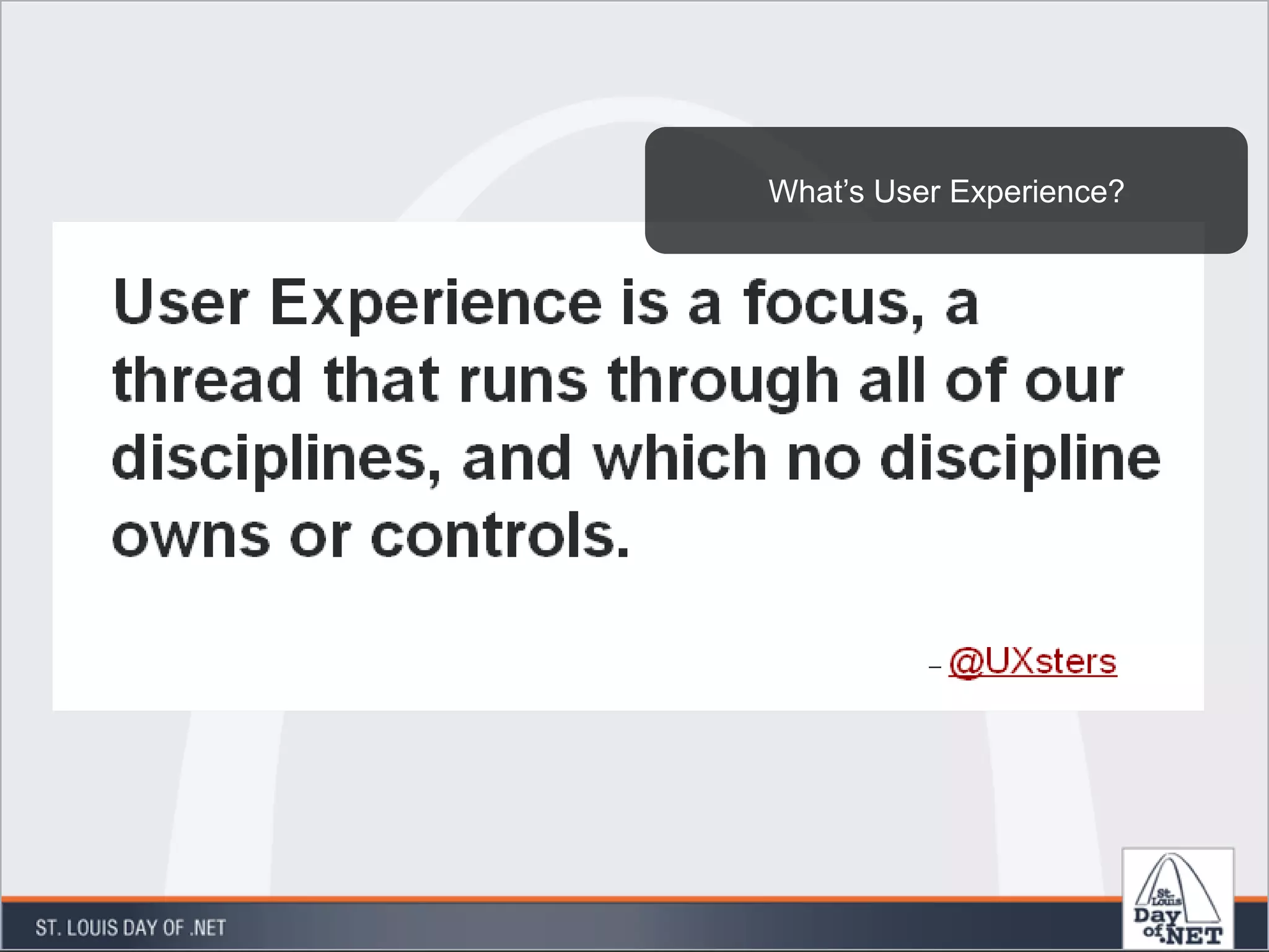 What’s User Experience?