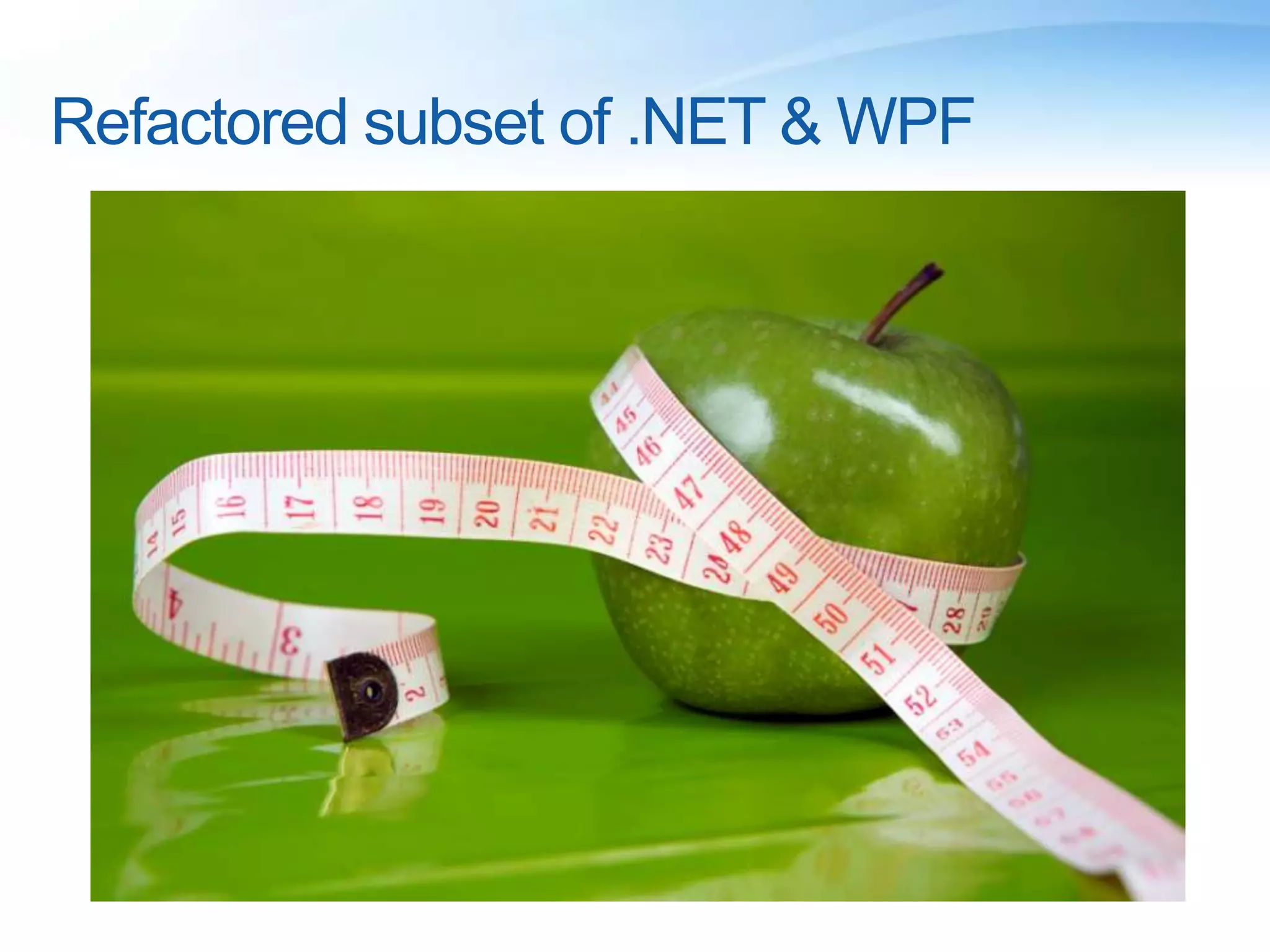 Silverlight ExperienceRich Internet ApplicationsCross platform,    cross-browser,    cross device    plug-inFast, seamless installationVector based layout and animation engineProductive design & development environments