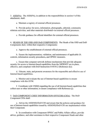 DOD Publishes Social Media Guidelines