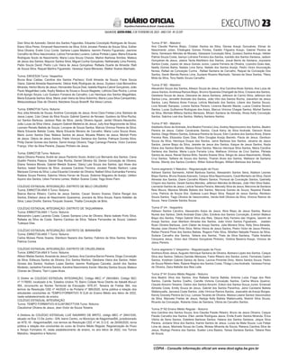 EXECUTIVO 
SALVADOR, SEXTA-FEIRA, 3 DE FEVEREIRO DE 2023 - ANO CVII - No
23.597
República Federativa do Brasil - Estado da Bahia
DIÁRIO OFICIAL
Davi Silva de Azevedo; Deivid dos Santos Fagundes; Eduarda Conceição Rodrigues de Souza;
Elano Silva Peres; Emanueli Nascimento da Silva; Erick Jonatan Pereira de Souza Silva; Esther
Silva Oliveira; Evelin Cruz Conte; Gerlane Lopes Madeira; Iasmim Pereira Figueredo; Jasmine
Carvalho da Silva Vasconcelos; Leticia Fernandes Luciano; Leticia Portela Lopes; Maria Eduarda
Rodrigues Souto do Nascimento; Maria Luiza Souza Chaves; Marlon Barbosa Simões; Mateus
de Jesus dos Santos; Maycon Santos Silva; Miguel Cunha Gonçalves; Nathanaely Lima Pereira;
Pablo Souza David; Pedro Luís Vieira de Jesus Gonçalves; Rafaela Duarte de Almeida; Raili
de Souza Silva; Raquel Martins Figueiredo; Vanessa Viana Menezes; Walker Soares Machado.
Turma: EMVES3A Turno: Vespertino
Bruna Braz Caldas; Caroline dos Santos Pacheco; Emili Almeida de Souza; Faine Souza
Viana; Gabriel Almeida Nascimento; Gleice Kelly Rodrigues de Jesus; Gustavo Uzai Bernardino
Miranda; Herlon Muniz de Jesus; Hernandes Souza Dias; Isabela Rapina Cabral Gonçalves; João
Paulo Magalhães Leite; Kayky Mateus de Sousa e Souza Mageste; Lethicia Dias Rocha; Luinne
Evilli Aprigio Souza; Luiz Gustavo Fonseca de Carvalho; Luiz Henrique dos Santos Magalhães;
Maria Eduarda Santos Silva; Maria José Vieira da Silva Sobrinho; Maria Luiza Silva Campanhão;
Melquizedeque Dias de Oliveira; Nelzilene Souza Bredoff; Rai Aleixo Lemos.
Turma: EMNOT3A Turno: Noturno
Ana Júlia Almeida de Sousa; Andrine Conceição de Jesus; Anna Clara Freitas Lima; Barbara de
Jesus Lopes; Caio César da Silva Souza; Gabriel Queiroz de Novaes; Gustavo da Silva Rocha;
Iuri Santos Barbosa; Jackson Reis da Silva; Jamily Oliveira Aguiar; Jardel Oliveira Alexandre;
João Lucas da Silva Vieira; Joaquim Gabriel Medeiros de Jesus; Jully Ane Negromonte da Silva;
Leonam Renato Batista de Souza; Lorrayne de Souza Santos; Marcos Vinicius Pereira da Silva;
Maria Eduarda Batista Costa; Maria Eduarda Moreira de Carvalho; Maria Luiza Souza Alves;
Mario Junior Santos Dias; Mateus Santos de Jesus; Micaela Ribeiro de Jesus; Micheli Porto
de Jesus; Otávio de Jesus Santos; Pablo Vinicius Santana dos Santos; Patrique Gomes Silva;
Philip Daniel Gomes dos Santos; Samiri Araújo Oliveira; Tiago Camargo Pereira; Victor Cardoso
França; Vítor da Silva Pereira; Zaqueu Pinheiro de Jesus.
Turma: EMNOT3B Turno: Noturno
Alana Oliveira Pereira; André de Jesus Pardinho Souto; André Luiz Bernardo dos Santos; Ciene
Quetlin Pereira Passos; Daniel Dias Rocha; Daniel Oliveira Gil; Deiran Conceição de Oliveira;
Eliana Teixeira Morais; Gabriel Mestzk Soares; Gleicy Lais Souza dos Santos; Igor Alves dos
Santos; Isabel Santana da Silva; Jocassia Cardoso Ferreira; Jonatan Paixão Narboni; Laise
Marques Correia da Silva; Luisa Eduarda Crevelari de Oliveira; Nalbert Silva Guimarães Ferreira;
Railane Souza Pereira; Sabrina Vitoria Ferrari de Souza; Solenne Nogueira de Araújo; Ueliton
Aquino dos Santos; Uilian Ferreira Lemes; Welton Soares Costa; Yago Alves Paim.
COLÉGIO ESTADUAL INTEGRAÇÃO- DISTRITO DE BELO CRUZEIRO
Turma: EMNOT3A-ANX 9 Turno: Noturno
Bianca Barros Ribeiro; Carina de Jesus Santos; Cauan Severo Soares; Elaine Rangel dos
Santos; Elielson Jesus do Nascimento Quaresma; Jusciara da Silva Souza; Kaore Ketellen da
Silva; Laisa Onofre; Samira Torquato Soares; Thalita Conceição de Brito.
COLÉGIO ESTADUAL INTEGRAÇÃO- DISTRITO DE TAQUARINHA
Turma: EMNOT3A-ANX 1 Turno: Noturno
Alexsandro Lopes Lacerda Costa; Cassio Santana Lima de Oliveira; Maria Isabele Porto Silva;
Rafaela da Silva da Costa; Samira Cardoso da Silva; Tatiane Fernandes de Souza; Uadson
Tudeque Dias.
COLÉGIO ESTADUAL INTEGRAÇÃO- DISTRITO DE IBIRANHÉM
Turma: EMNOT3A-ANX 7 Turno: Noturno
Carlos Moises Peres Soares; Elenilson Nazario dos Santos; Fabricio da Silva Santos; Norrara
Patricia Correa.
COLÉGIO ESTADUAL INTEGRAÇÃO- DISTRITO DE CRUZELÂNDIA
Turma: EMNOT3A-ANX 8 Turno: Noturno
Allison Matias Santos; Amanda de Jesus Cardoso; Ana Carolina Barros Pereira; Diogo Conceição
da Silva; Edileuza Santos da Silveira; Eric Santos Martins; Gleidiane Vieira dos Santos; Helen
Goveia dos Santos; Hudison Lopes Santos; Iasmim Rodrigues Cancela; Jacieli dos Santos
Modesto; Jackeline Ferreira Santos; Karoline Nascimento Xavier; Marcley Santos Souza; Mateus
Chaves de Oliveira; Tierrí Lopes Alves.
O Diretor do COLÉGIO ESTADUAL INTEGRAÇÃO, Código MEC nº 29433843, Código SEC
nº 1178093, localizado à Av. Estados Unidos 79, Bairro Cidade Nova Distrito de Itabatã Mucuri
/BA, circunscrito ao Núcleo Territorial de Educação- NTE-07, Teixeira de Freitas /BA, nos
termos da Resolução CEE nº 44/2020 e da Portaria nº 985/2020, torna pública a relação dos
estudantes concluintes do TEMPO-FORMATIVO III EJA do Ensino Médio ano letivo de 2022,
neste estabelecimento de ensino.
COLÉGIO ESTADUAL INTEGRAÇÃO
Turma: TEMPO FORMATIVO-III EJAF3NOTTVIIA Turno: Noturno
Claudiomar Oliveira de Jesus; Jean Victor de Souza Teixeira.
A Diretora do COLÉGIO ESTADUAL LUIZ NAVARRO DE BRITO, código MEC nº 29431530,
situado na Rua 13 De Junho - S/N, bairro Centro, no Município de Alagoinhas/BA, jurisdicionado
ao NTE-18 - Alagoinhas/BA, nos termos da Resolução CEE nº 44, D.O.E. de 26/08/2020, torna
pública a relação dos concluintes do curso de Ensino Médio Regular, Regularização de Fluxo
e Tempo Formativo III, neste estabelecimento de ensino, no ano letivo de 2022, nos Turnos
Matutino, Vespertino e Noturno:
Turma 3º M1 - Matutino
Ana Claudia Ramos Bispo, Cristian Santos da Silva, Denise Araujo Goncalves, Elimar do
Nascimento Julian, Elisângela Gomes Pontes, Ewellin Filgueira Araujo, Gabriel Pereira de
Sena, Genesson Mendes de Moraes, Gessiane Conceição Silva, Gustavo Santos Araujo, Helder
Patrick Souza Costa, Iasmyn Lohrane Ferreira dos Santos, Ivanildo dos Santos Santana, Jadson
Gonçalves de Jesus, Jaiana Tacila Martiliano dos Santos, Josué Bento de Santana, Joyceane
Santos Costa, Juarez de Jesus Gomes Junior, Laiane Ferreira de Oliveira, Lizandra Goes dias,
Naelly Gomes Bahia, Natalia Lima Sena, Natiele dos Santos Araújo, Pedro Victor Anunciação
Nunes, Rafael da Conceição Cunha , Rafael Santana de Carvalho, Raquel da Conceição Dos
Santos, Sarah Blenda Ramos Lima, Suziane Rozeno Machado, Tainara de Deus Santos, Tifany
Mota da Silva, Tony Naldo Souza Carvalho.
Turma 3º M2 - Matutino
Alexandre Souza dos Santos, Alisson Souza de Jesus, Ana Carolina Alves Santos, Ana Luiza de
Jesus Santos,Andressa Ramos Bispo, Brunno Spoereta Chiarigatti da Silva, Crisiane dos Santos,
Geisilane Souza de Jesus, Gleiciane de Jesus Santana, Jeferson do Carmo Silva, Jeferson dos
Santos Lima, Jennefer Andrade dos Santos, João Vitor dos Santos Rocha, Joeverton de Jesus
Santos, Lany Rebeca Alves França, Letícia Machado dos Santos, Liliane dos Santos Souza,
Livia Nonato Sampaio, Lorena Santos Pereira, Lorenna Barreto Maciel, Luana Cristina Severo
Santos, Lucas Guilherme Rodrigues dos Anjos, Marcus Vinicius Chagas Santos, Michel Santos
da Silva, Michele Millena Santos Menezes, Miriam Santana de Almeida, Nivea Kelly Conceição
Santos, Sabrina Leal dos Santos, Stefany Santana Santos.
Turma 3º M3 - Matutino
Adalberto Alves de Andrade, Ana Beatriz Ferreira Lima, Andrey Nepomuceno dos Santos, Beatriz
Pereira de Jesus, Cailan Cavalcante Santos, Cauã Kelvy da Silva Andrade, Deivson Alves
Santos, Diego Ribeiro Santos, Edimara Pereira de Souza, Elen Caroline dos Santos Alves, Eliane
Ferreira Reis, Elizandra Goes Dias, Elton Douglas Araújo Barreto, Flavia de Jesus, Genilson
Souza da Silva, Henrique Duque dos Santos, Jaíne Barbosa dos Santos, Janaina de Jesus
Santos, Janine Bispo da Silva, Jeisiele de Jesus dos Santos, Kaique de Jesus Santos, Keyla
Diane dos Santos Barreto, Maiara Alves Santos, Marcos Henrique Silva Santos, Maria Caroline
Santana dos Santos, Maria Luyza Ferreira Lima, Matheus Vinícius da Cruz Santos, Pâmela
Santos de Jesus, Raniel Santos Brito, Sandra Soares Silva, Sérgio de Jesus Nascimento, Sibelly
Cruz Santos, Taillane de Souza dos Santos, Thairan Alves dos Santos, Walisson de Santana
Nunes, Wendy dos Santos Cordeiro, Wilian Sobral Borges, William Barbosa dos Santos.
Turma segmento V Matutino - Regularização de Fluxo
Adriane Santos Sarmento, Adrieli Barbosa Santos, Alessandro Santos Sena, Atailson Leones
Bispo Santos, Bruna Soares Azevedo, Caíque Silva Nepomuceno, Cauã Monteiro da Silva, David
Almeida dos Santos, Diane Carvalho Ribeiro Santos, Florisval da Conceição Santos, Gabrielly
Crispim dos Santos, Gesiel Santos Mendes, Jeferson Mendes de Moraes, João Vitor Silva Sales,
Leonardo Santos de Jesus, Letícia Teixeira Pereira, Manoely Silva de Jesus, Marcone de Santana
Reis Moura, Mariane Minelle Batista dos Santos, Marrone Gomes de Souza, Naylane Paixão
Lima, Patricia de Souza Eloi, Quéssia Luani Bispo Silva, Raquel de Jesus Santos, Renilson
Souza Santos, Tiago Oliveira de Vasconcellos, Vanda Kelli Oliveira da Silva, Vinicius Ramos de
Souza, Yana Cicleide Santos Souza.
Turma 3º V4 - Vespertino
Adisson Santos Carulino, Alexsandro Anjos de Jesus, Alice Bispo de Jesus Santos, Bianca
Nunes dos Santos, Dérik Andrade Elias Lôbo, Edvânia dos Santos Conceição, Everton Mateus
Bispo dos Santos, Felipe Gabriel Silva dos Reis, Gleyce Kely Ferreira das Virgens, Iasmim de
Araujo Santos, Joan Marlison Almeida dos Santos, João Victor Santos Figueiredo, Joelden
Ruan Oliveira Barbosa, Jonh Cleber de Araujo Santos, Júlia Moreira Silva, Kelly Silva Almeida,
Nicolas Jose Oliveira Pinto Silva, Nilma Vitoria de Jesus Santos, Pedro Victor de Jesus Pereira,
Railan Pereira Pires dos Santos Batista, Rogerio Felix Silva, Sthefani Natyelle Passos da Silva,
Suilane Carvalho dos Santos, Tailane dos Santos, Thais da Silva Santana, Thalia Ariadine
Cerqueira Jesus, Victor davi Oliveira Gonçalves Pinheiro, Victória Bezerra Araujo, Vinicius de
Jesus Pereira.
Turma segmento V Vespertino - Regularização de Fluxo
Andreza Alves Jesus, Augusto Henrique Santana de Oliveira, Barbara Lopes dos Santos, Caique
Silva dos Santos, Débora Damião Menezes, Fabio Ribeiro dos Santos Junior, Fernanda Castro
Santos, Kristhian Gabriel Santos de Sena, Lavínia Pimentel Diniz, Maíra Santos Souza, Pedro
de Souza Ribeiro Neto, Raiane Regina dos Santos Costa, Thiago Lima Andrade, Vanessa Ferraz
de Oliveira, Zaira Natielle dos Reis Leite.
Turma 3º N1 Ensino Médio Regular - Noturno
Ana Beatriz Silva dos Santos, Ana Rafaela Garcia Batista, Antonia Luiza Fraga dos Reis
Santos, Camile Santos Coelho, Camille Victoria Conceição Santos, Carina Moura Queiroz,
Claudio Amorim Teixeira, Cleiton dos Santos Amorim, Edson dos Santos Souza Junior, Emanuel
Almeida Costa, Emilly Souza de Jesus, Gabriel dos Santos Paranhos, Jaine Carolaine Batista
Wallançuella, Jeovana Costa Santos, João Vinícius Ramos Santos, Josevaldo de Araujo Borges,
Keroly Graciely Pereira da Cruz, Larissa Tavares de Oliveira, Maissa Laiane Santos Vasconcelos
da Silva, Manuela Freitas de Jesus, Nadyja Kelly Batista Wallancuella, Noemir Silva Souza,
Ricardo da Conceição, Roberta Góes de Santana, Vitória de Carvalho Santos.
Turma 3º N2 Ensino Médio Regular - Noturno
Ana Carolina dos Santos Souza, Ana Claudia Paixão Ribeiro, Bruno de Jesus Oliveira, Caique
Paixão Carvalho dos Santos, Ellen Jamile Rodrigues Jesus, Emile Evelin Santos Miranda, Érica
Vitória de Sena Santos, Estefane Barbosa Santos, Halana dos Santos Santana, Jaique Silva
Pereira, Jordane Silva dos Santos, Karine Santos de Jesus, Lucas da Mata Souza, Luis Felipe
Lima de Jesus, Marinete Sousa da Costa, Moises Miranda de Souza, Rebeca Caroline Silva de
Jesus, Rodrigo Pereira dos Santos, Suelen Lima Bastos, Taíssa Santana Santos, Tatiane Reis
de Souza.
CÓPIA - Consulte informação oficial em www.dool.egba.ba.gov.br
 