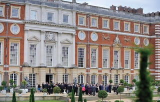 Hampton Court Palace Diamond Jubilee reception on the terrace
