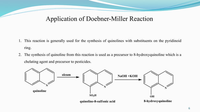 DoebnerMiller reaction and applications PPT