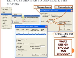 Doe Using Minitab DOE_Design_and_Analysis_using_Minitab (1).ppt