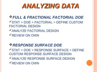 Doe Using Minitab DOE_Design_and_Analysis_using_Minitab (1).ppt