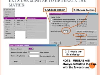 DOE_Design_and_Analysis_using_Minitab (1).ppt