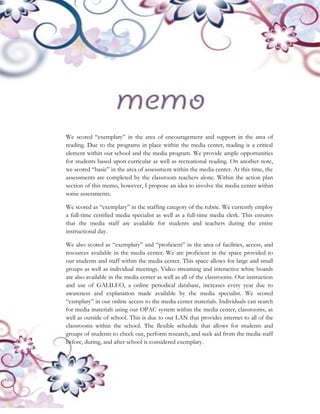 Doe evaluation memo