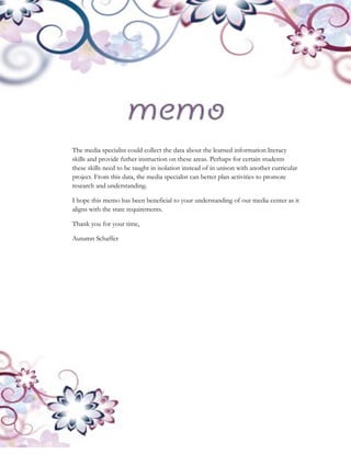 Doe evaluation memo