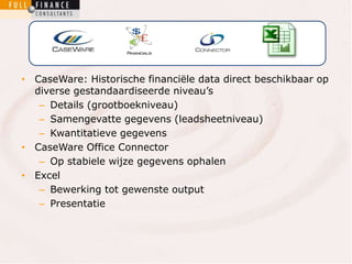 Doe meer met CaseWare | PPTX