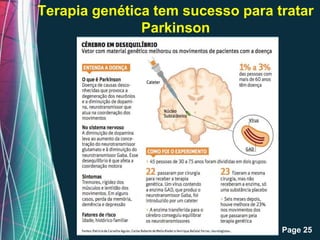 Terapia genética tem sucesso para tratar
               Parkinson




            Free Powerpoint Templates
                                        Page 25
 