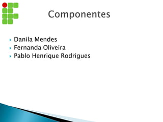  Danila Mendes
 Fernanda Oliveira
 Pablo Henrique Rodrigues
 