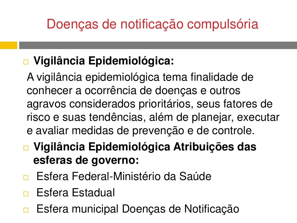 DOENÇAS DE NOTIFICAÇÕES COMPULSORIA DOENÇAS DE NOTIFICAÇÕES COMPULSORIA