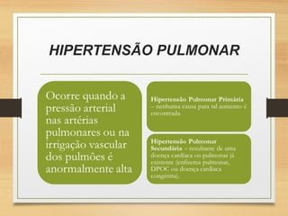HIPERTENSÃO PULMONAR
 