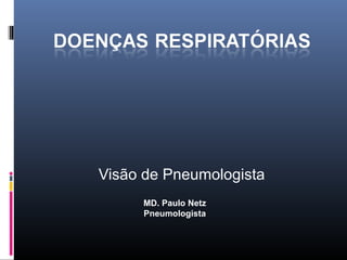 Visão de Pneumologista
MD. Paulo Netz
Pneumologista

 