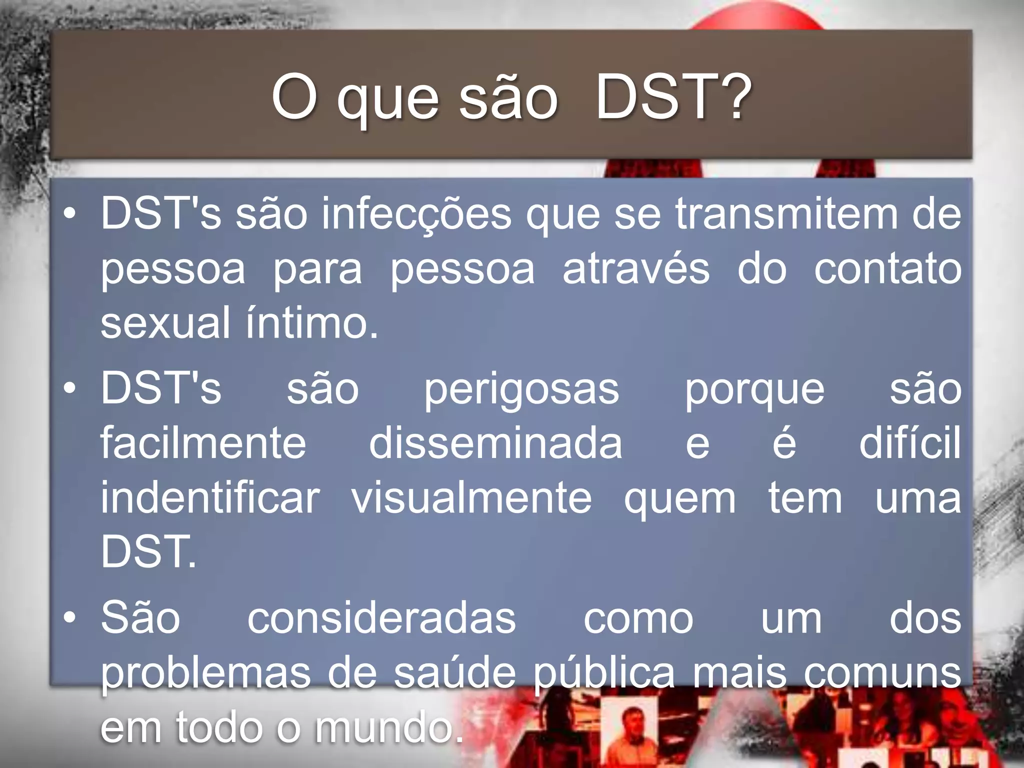 Doenças sexualmente transmissíveis (dst’s) | PPTX