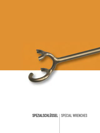 SPEZIALSCHLÜSSEL SPECIAL WRENCHES
 