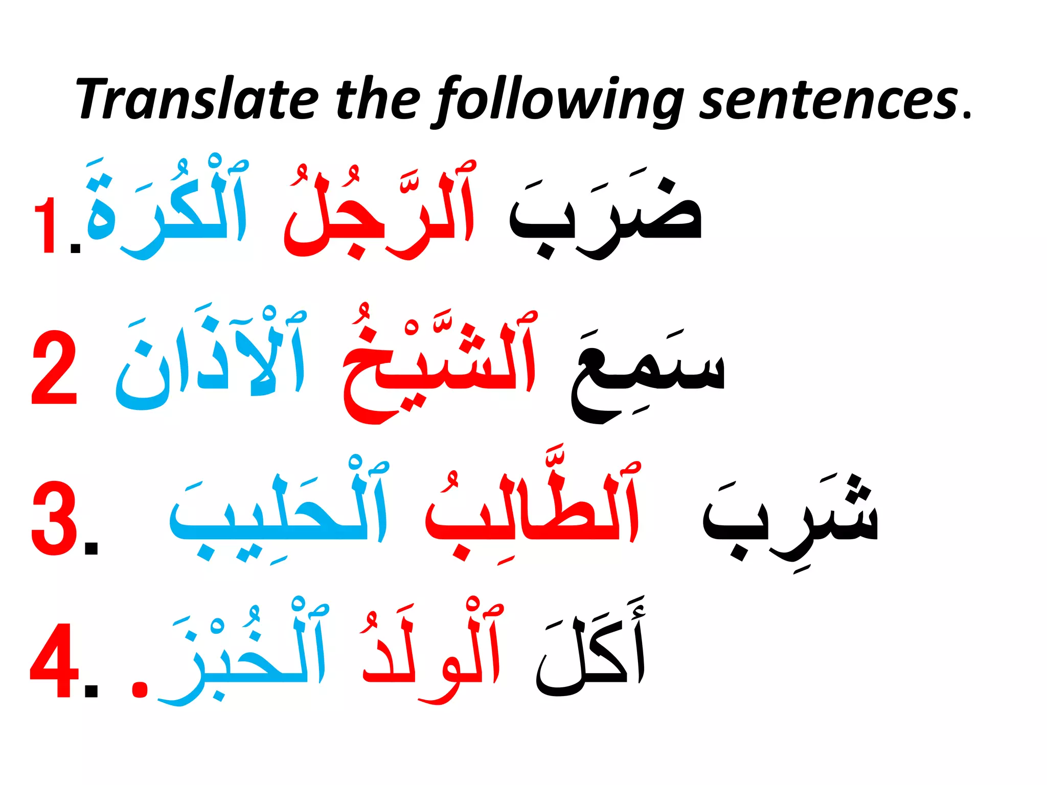 Arabic grammar: How to distinguish between فَاعِل (subject) and ...