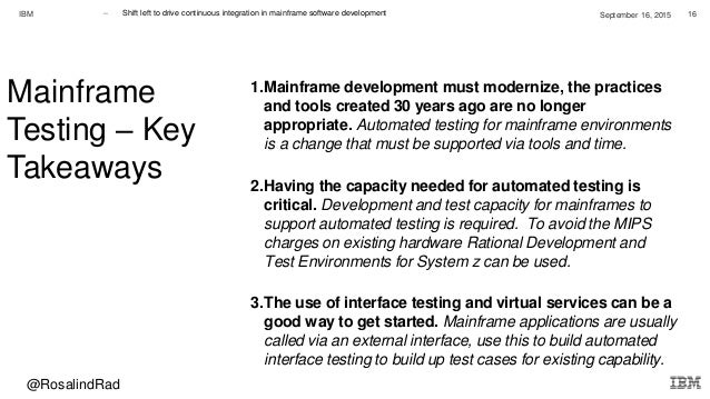 mainframe testers