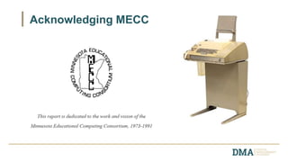 Acknowledging MECC
 