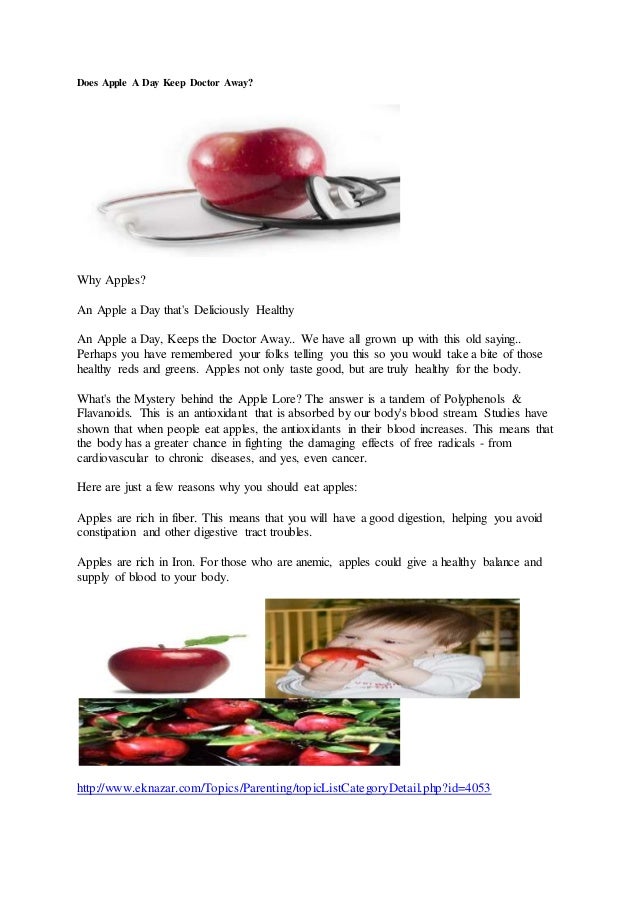 does apple a day