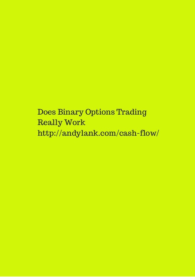 does binary options trading really work