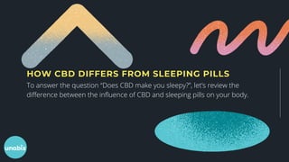HOW CBD DIFFERS FROM SLEEPING PILLS
To answer the question “Does CBD make you sleepy?”, let’s review the
difference betwee...