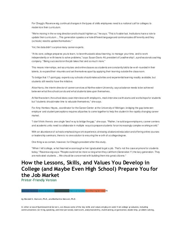 top skills and values employers seek from job seekers