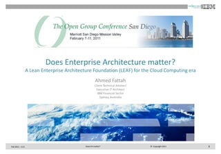 Does enterprise architecture matter   v1.0