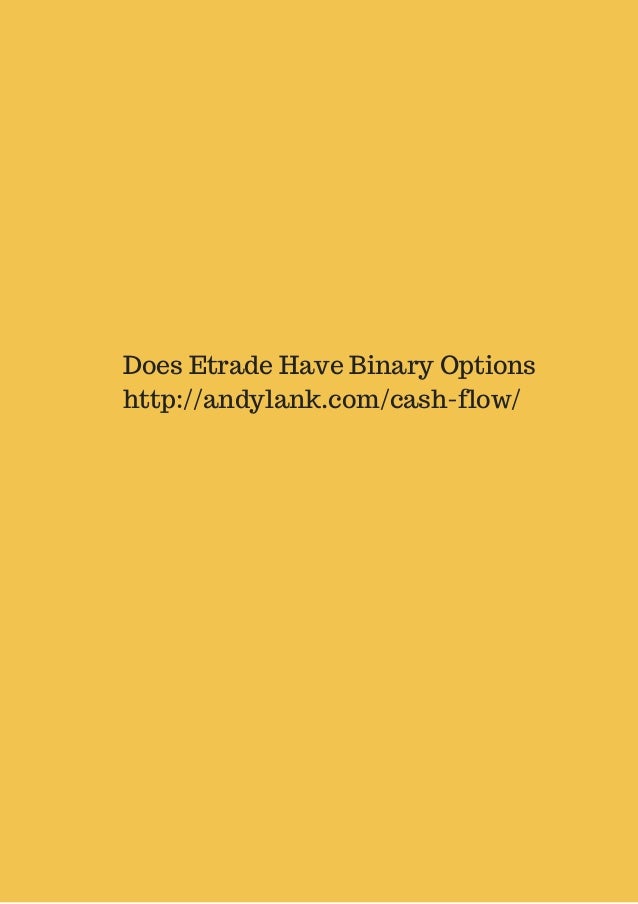 Does ameritrade have binary options