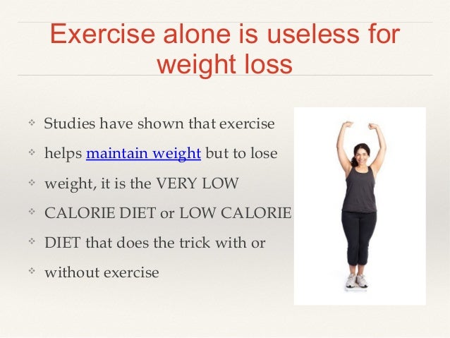 Does exercise help me lose weight, role of very low calorie diet and