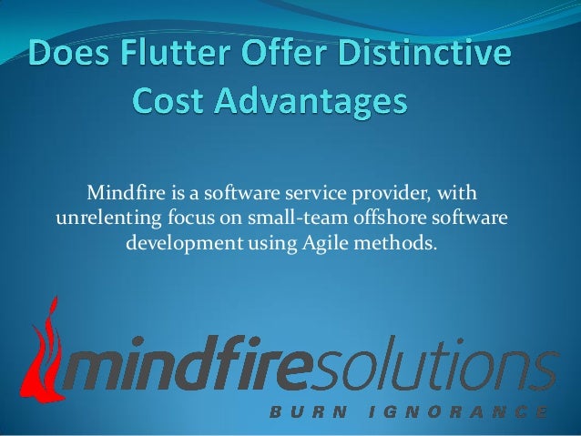 Mindfire is a software service provider, with
unrelenting focus on small-team offshore software
development using Agile methods.
 
