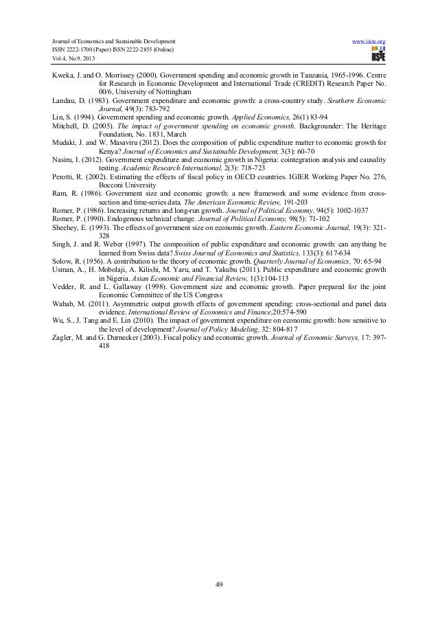 Government spending research paper