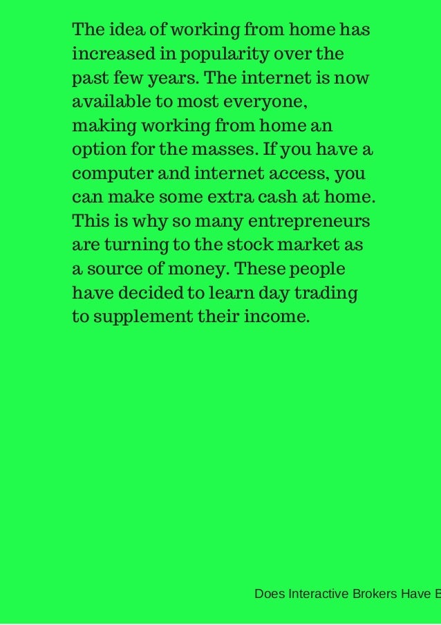 Does interactive brokers offer binary options