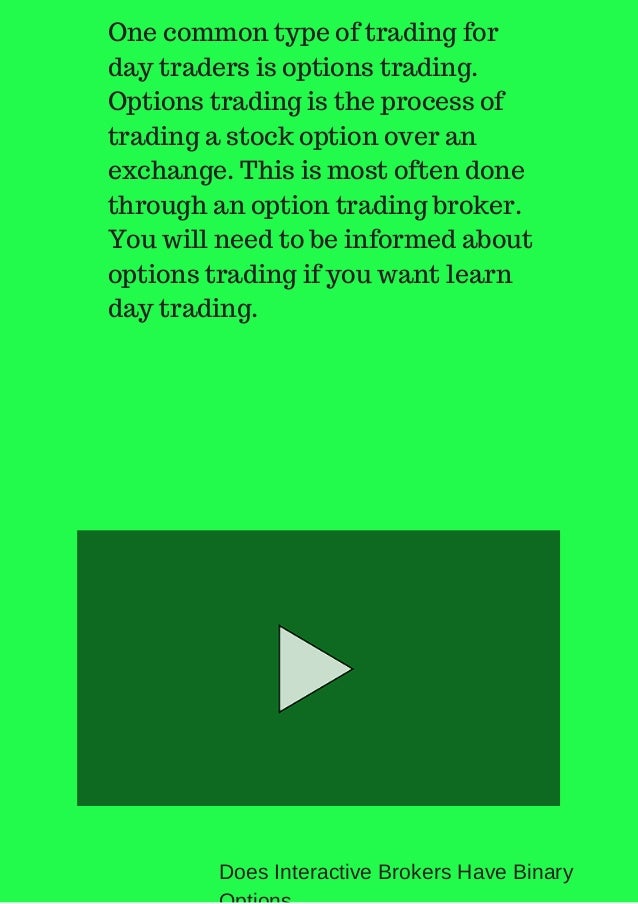 Does interactive brokers have binary options