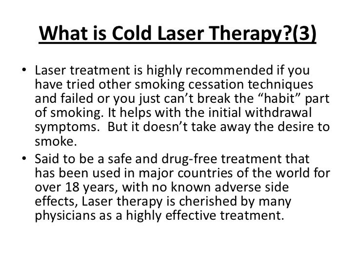 Does laser treatment to stop smoking work