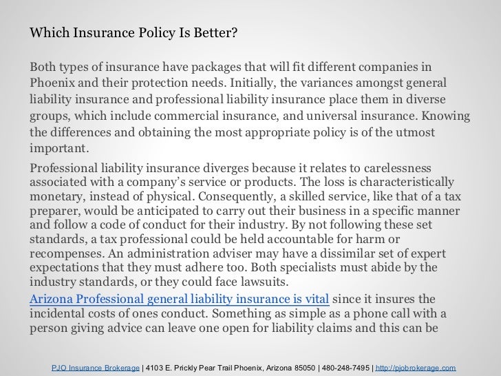 Does my arizona business need professional liability