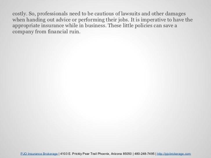 Does my arizona business need professional liability