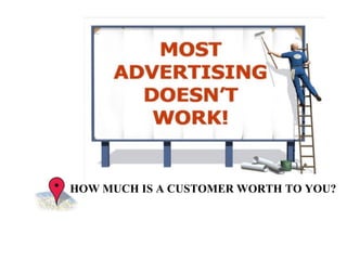 HOW MUCH IS A CUSTOMER WORTH TO YOU? 