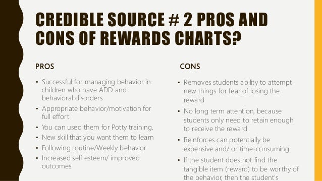 Pros And Cons Of Behavior Charts