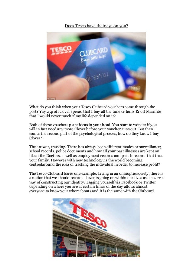 Does tesco have their eye on you